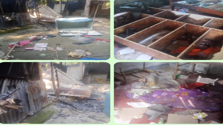 কুড়িগ্রামে পৃর্ব শত্রুতার জেরে অগ্নিসংযোগ ও লুটপাট...