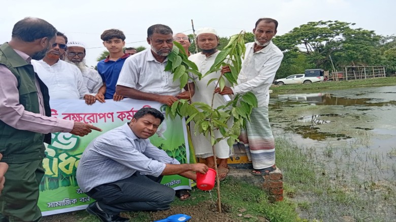 কালিগঞ্জে ১০ হাজার গাছের চারা রোপণের কর্মসূচির উদ্বোধন